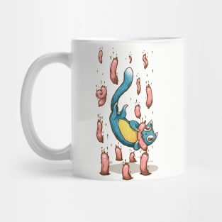 Cat and sausages Mug